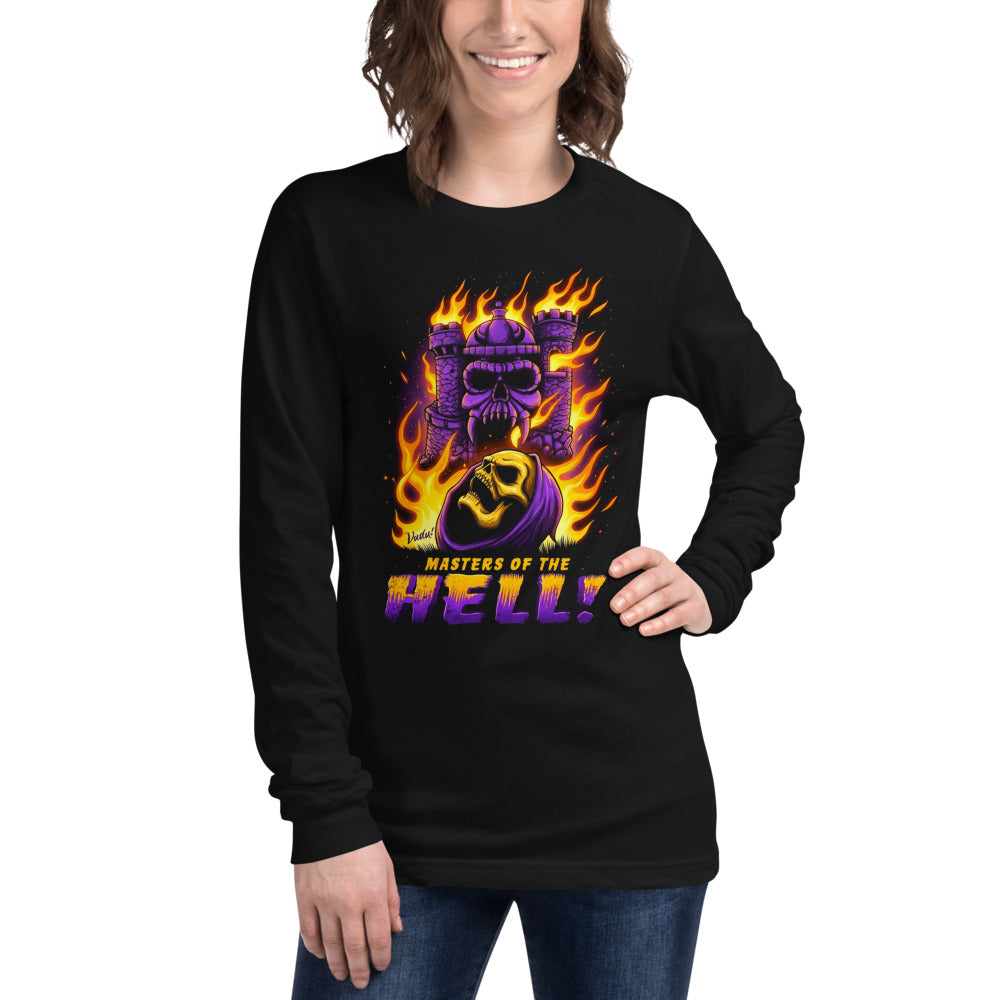 Manga larga Skeletor Castle Grayskull Flames - Modelo femenina