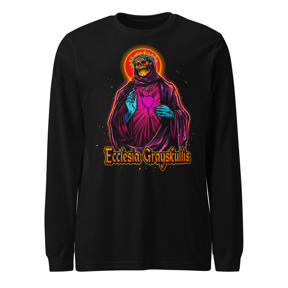 Manga larga Skeletor Ecclesia Grayskullis Pink Heart - Frente