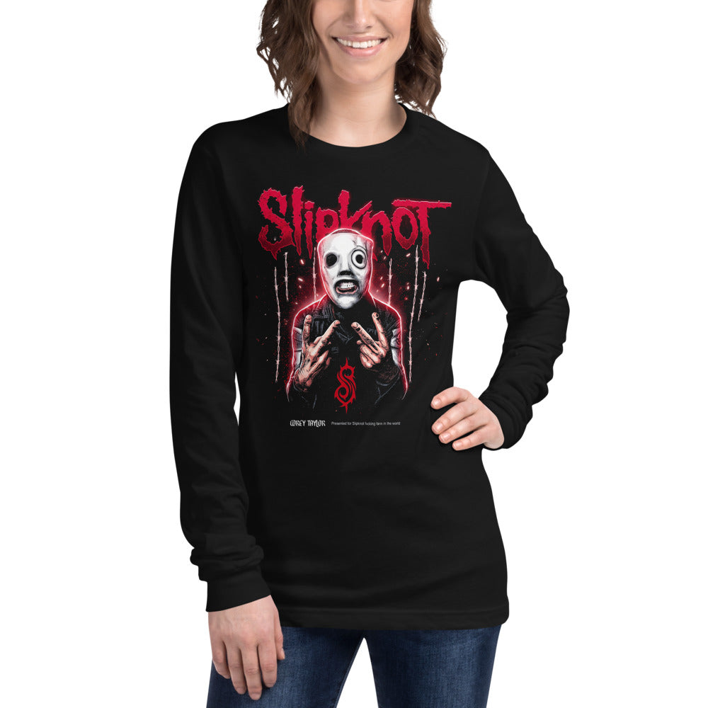 Manga larga Slipknot White Mask Barbed Wire - Modelo femenina