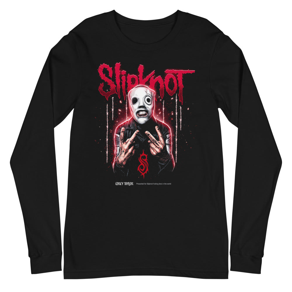 Manga larga Slipknot White Mask Barbed Wire - Plano