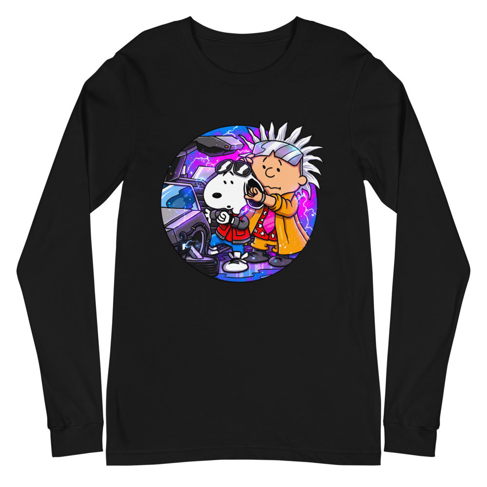 Manga larga Snoopy Marty Charlie Brown Doc DeLorean - Plano