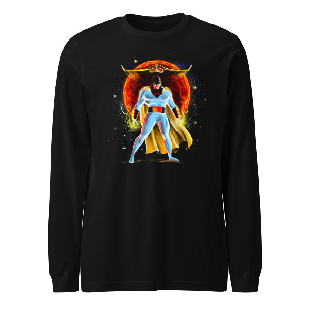 Manga larga Space Ghost Red Sun Cosmic - Frente