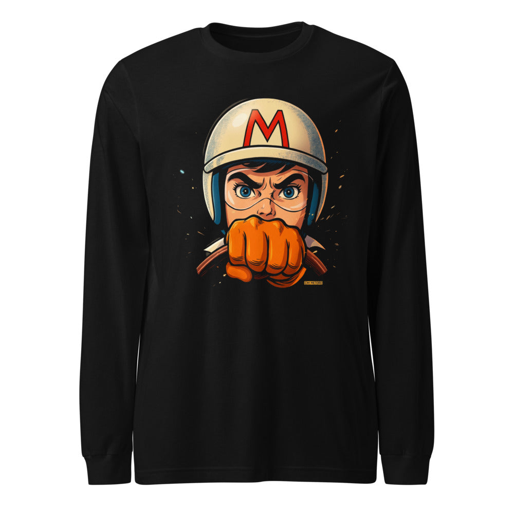 Manga larga Speed Racer Helmet Fist - Frente