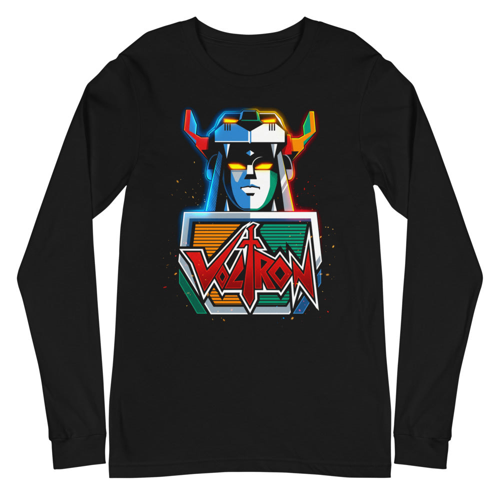 Manga larga Voltron Neon Robot Head Yellow Eyes - Plano