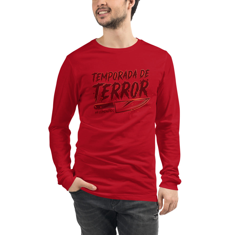Manga larga Temporada De Terror Ha Comenzado - Modelo masculino