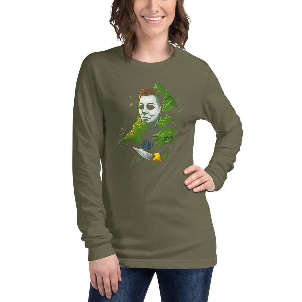 Manga larga Michael Myers Halloween Hedge - Modelo femenina