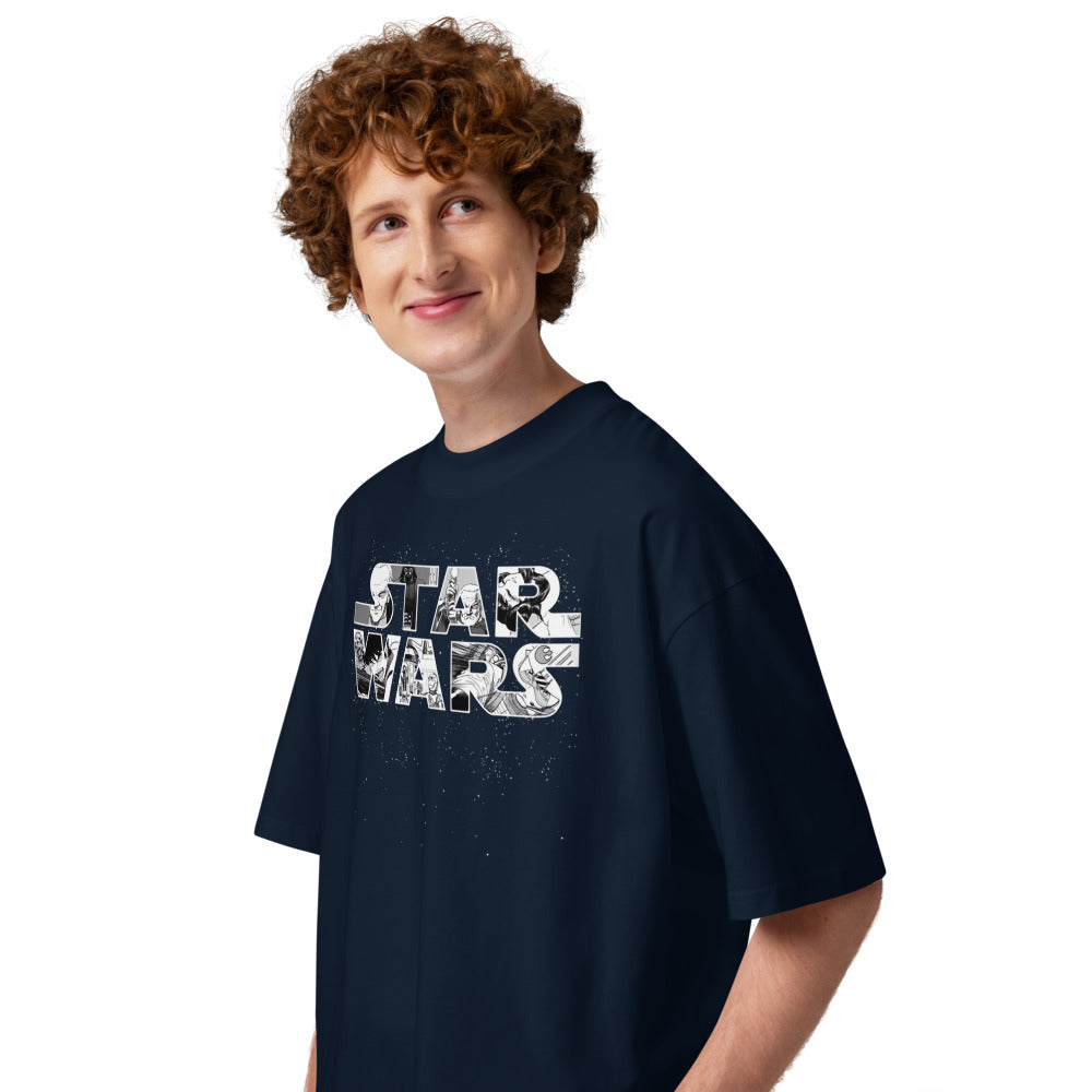 Oversize Anime Star Wars - Modelo masculino lateral