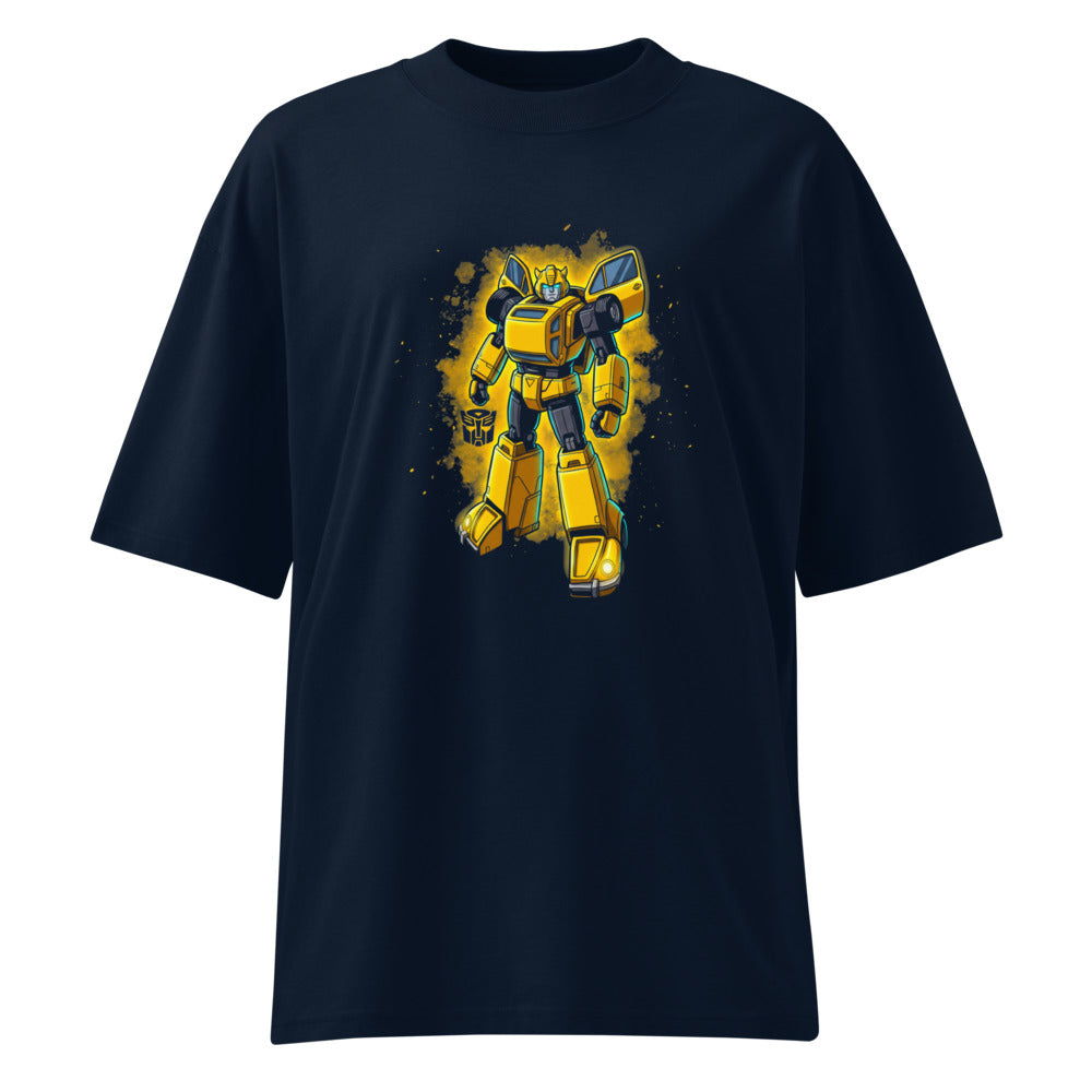 Oversize Bumblebee Autobot Yellow Glow Dust Cloud - Frente fantasma