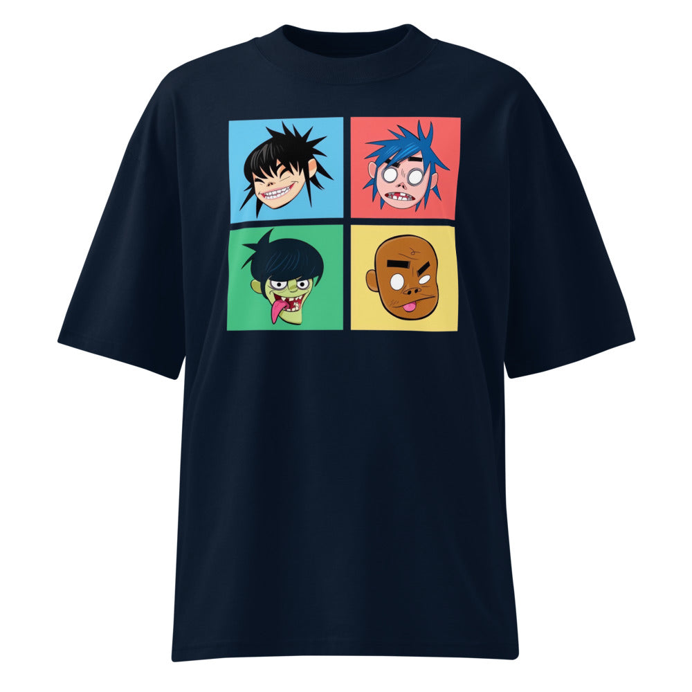 Oversize Gorillaz Pop Art - Frente fantasma