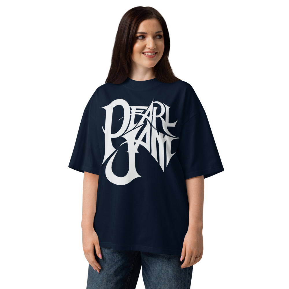Oversize Pearl Jam Rock band - Modelo femenina
