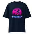 Oversize Terminator Los Angeles Synthwave Endoskeleton - Frente fantasma