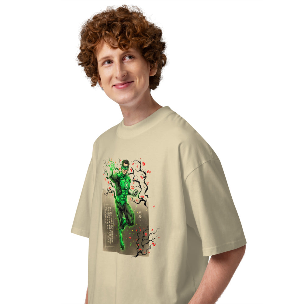 Oversize Green Lantern Hal Jordan Sakura - Modelo masculino lateral
