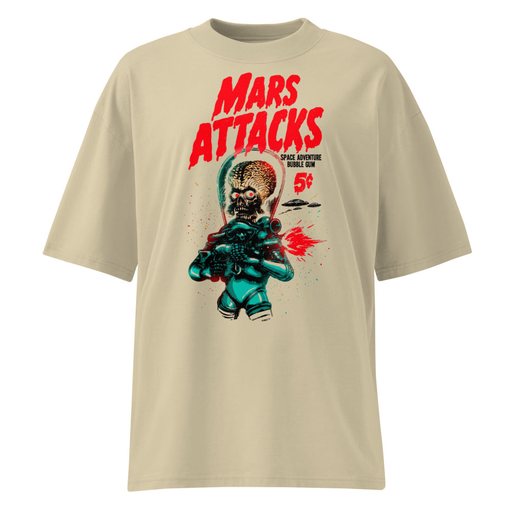 Oversize Mars Attacks Space Adventure Bubble Gum - Frente fantasma
