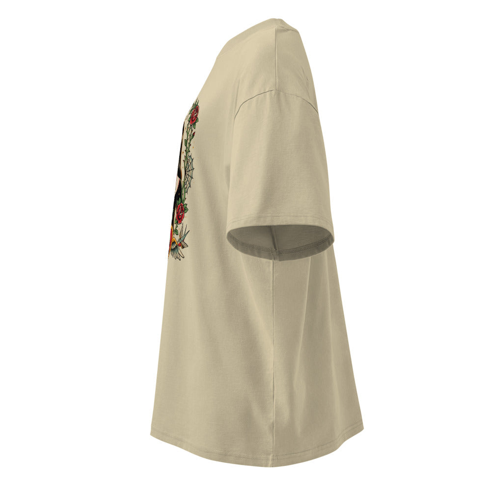 Oversize Mother Of Darkness Gothic Woman Skull Heart - Lateral fantasma