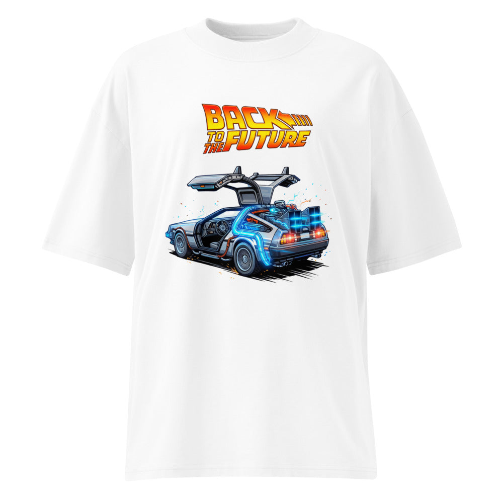 Oversize Back To The Future DeLorean Blue Glow - Frente fantasma