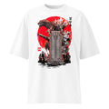 Oversize Godzilla Sumi-e Red Sun Skyscraper - Frente fantasma