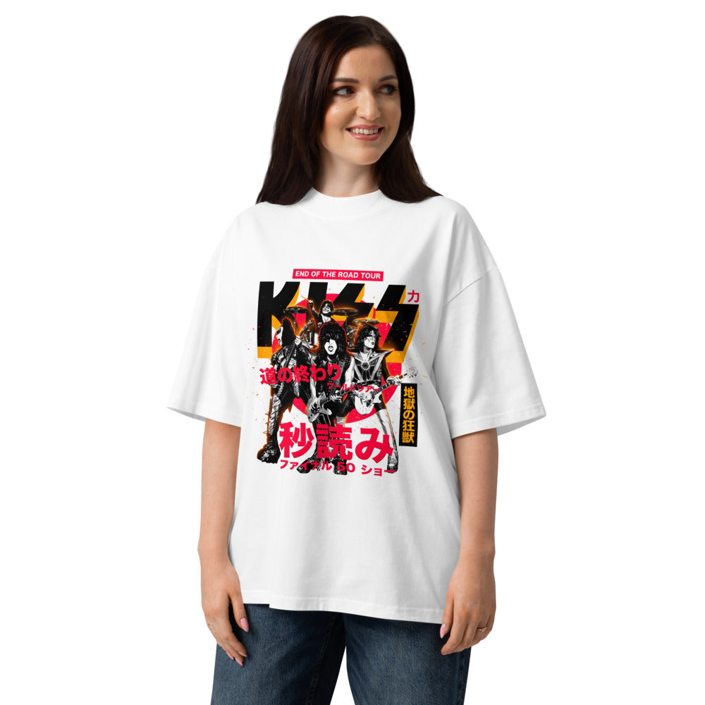 Oversize KISS End Of The Road Tour Kanji - Modelo femenina