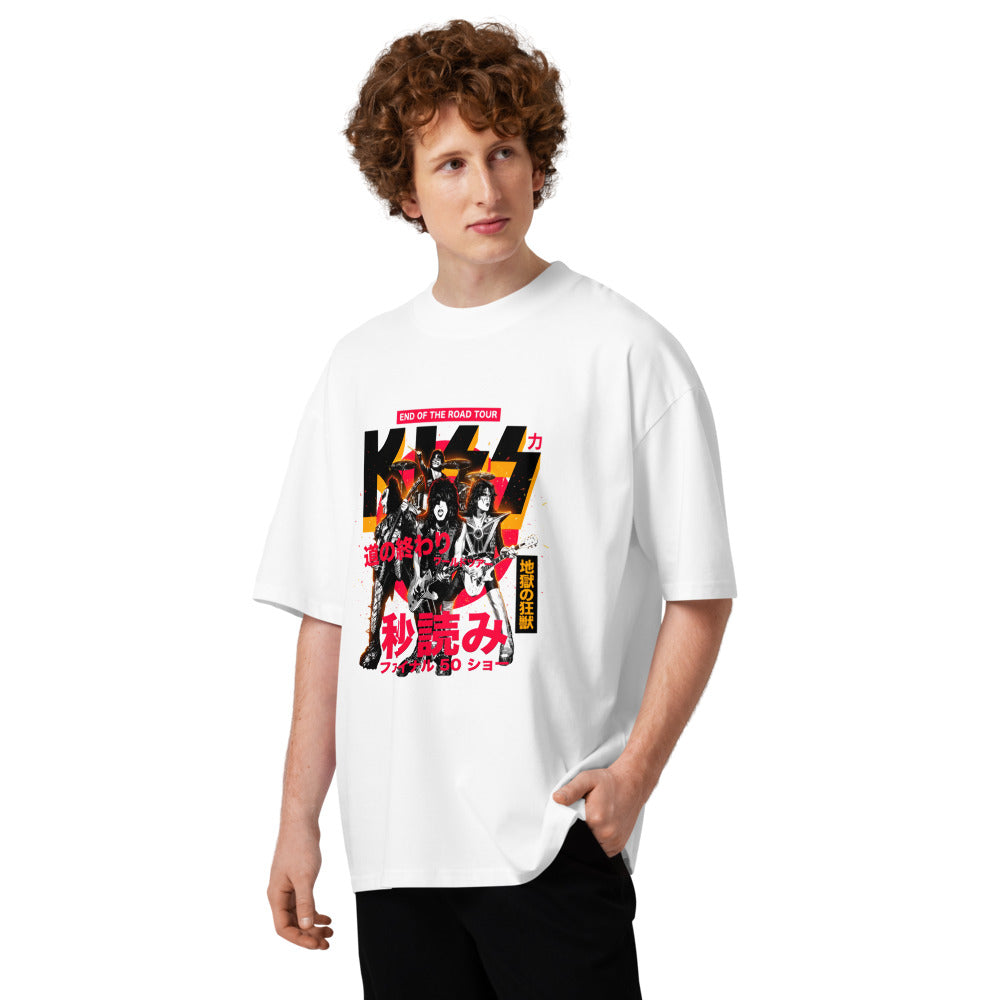 Oversize KISS End Of The Road Tour Kanji - Modelo masculino