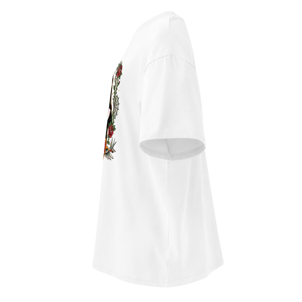 Oversize Mother Of Darkness Gothic Woman Skull Heart - Lateral fantasma