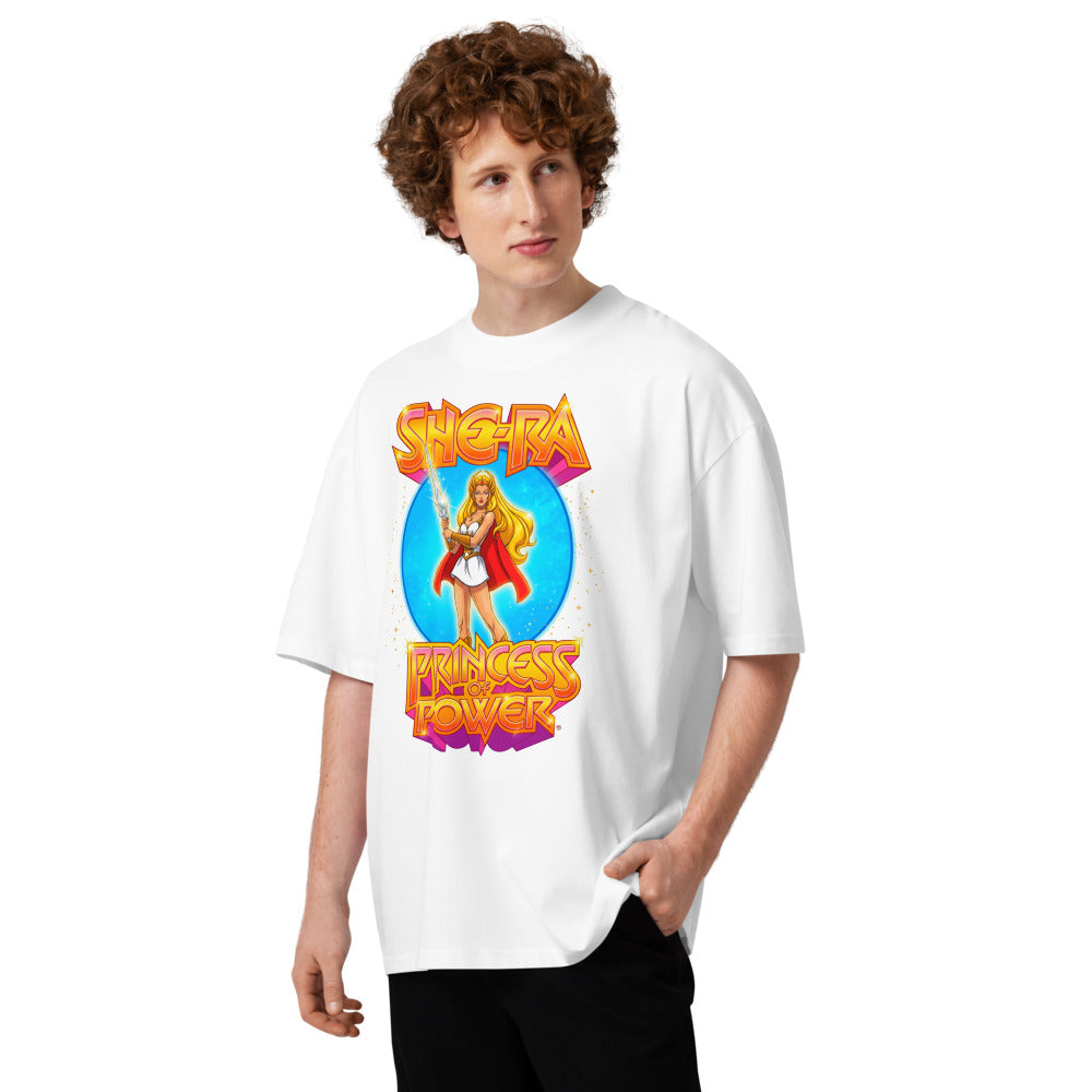 Oversize She-Ra Princess Of Power Starry Blue Circle - Modelo masculino