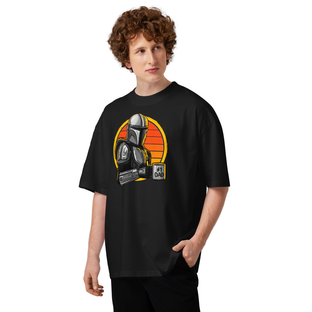 Oversize #1 Dad Mandalorian - Modelo masculino