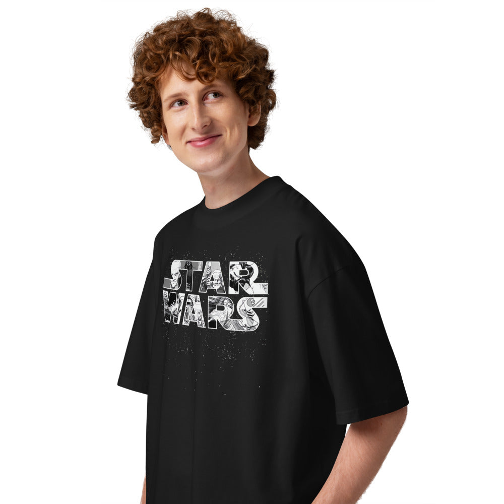 Oversize Anime Star Wars - Modelo masculino lateral