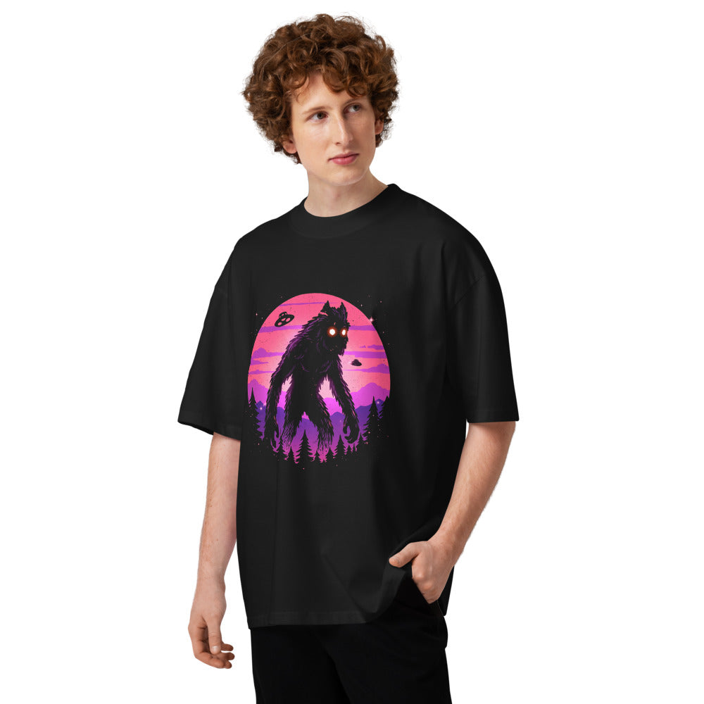 Oversize Bigfoot UFO Retro Sunset - Modelo masculino