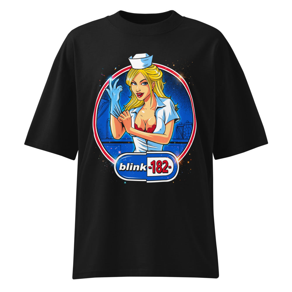 Oversize Blink 182 Nurse Glove Capsule Logo - Frente fantasma
