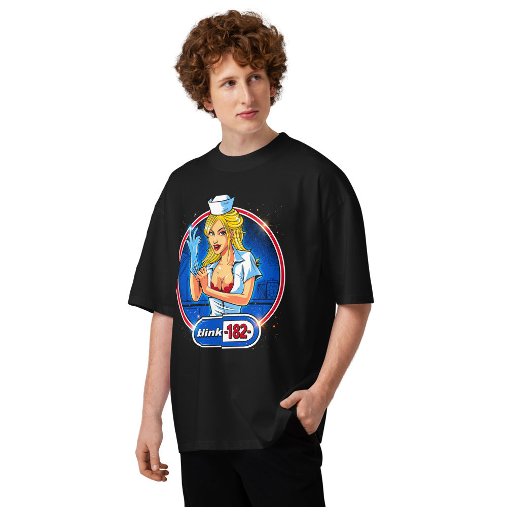 Oversize Blink 182 Nurse Glove Capsule Logo - Modelo masculino