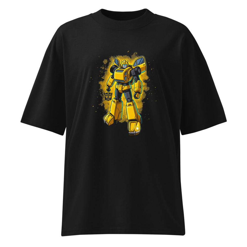 Oversize Bumblebee Autobot Yellow Glow Dust Cloud - Frente fantasma