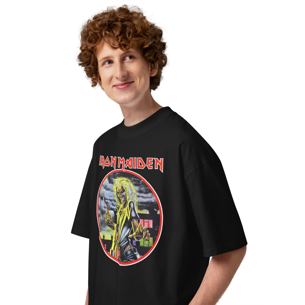 Oversize Classic Albums: Iron Maiden - Modelo masculino lateral