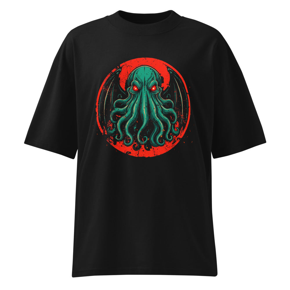 Oversize Cthulhu Red Eyes Bat Wings - Frente fantasma