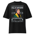 Oversize Feliz Navidad Inmundo Animal Suéter Feo - Frente fantasma