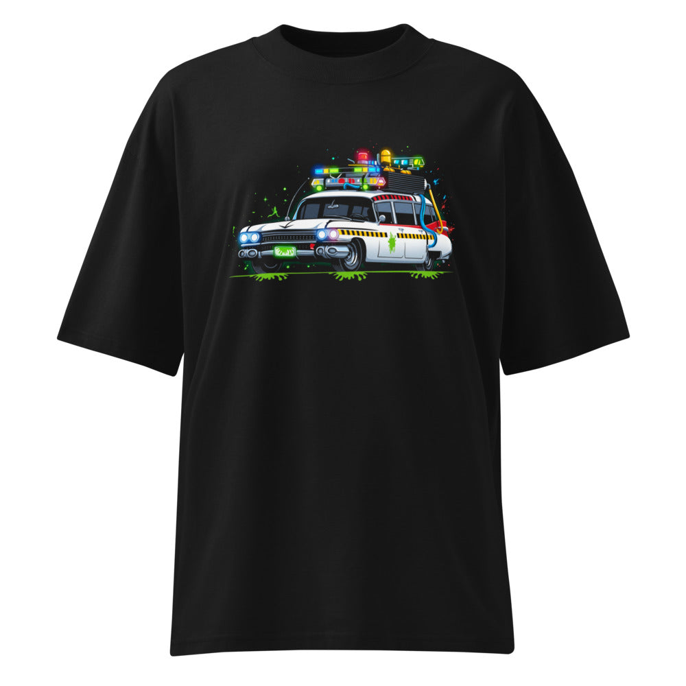 Oversize Ghostbusters Ecto-1 Green Slime Roof Lights - Frente fantasma