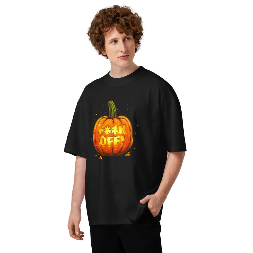 Oversize Glowing Jack O Lantern Halloween Humor - Modelo masculino