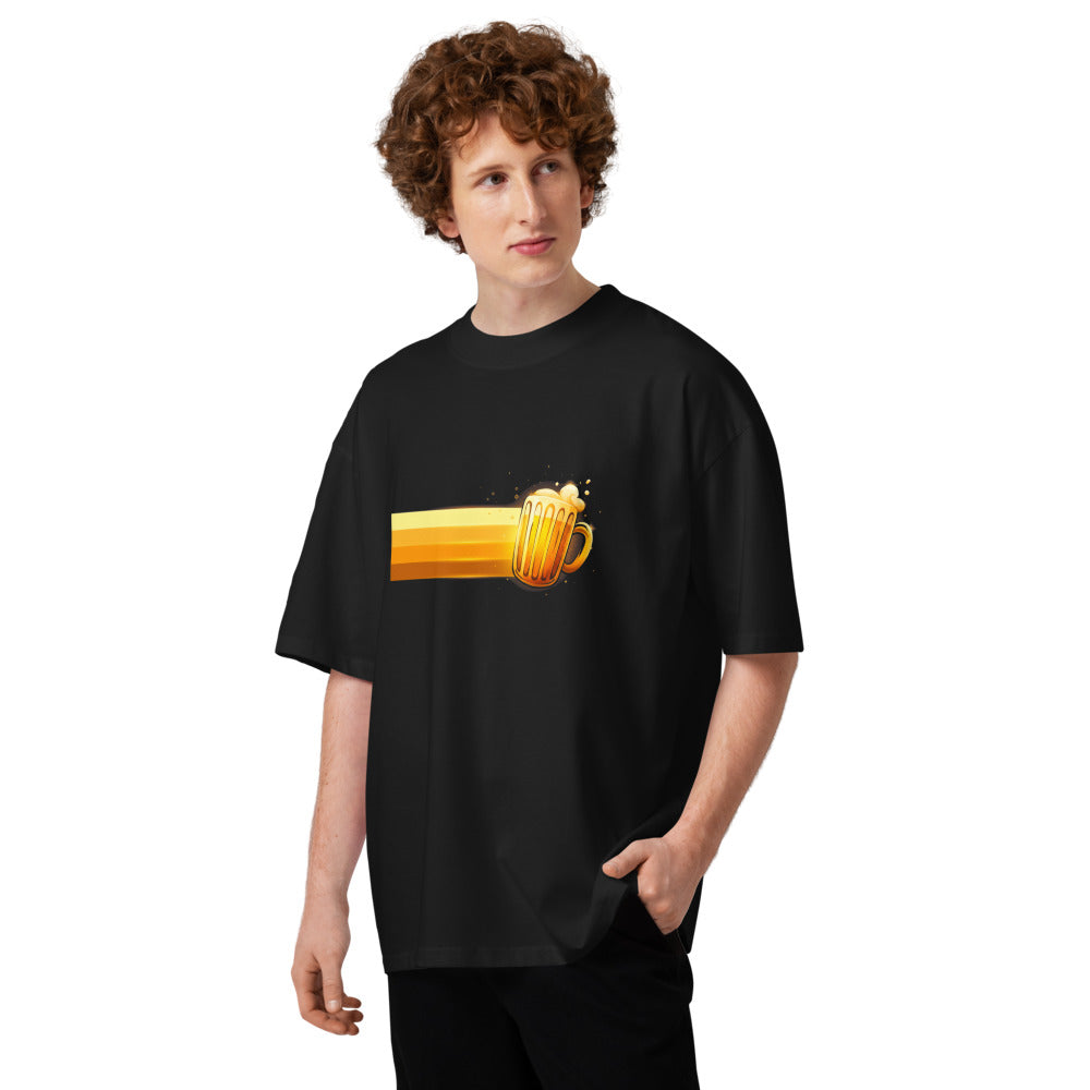 Oversize Golden Beer Mug Foam - Modelo masculino