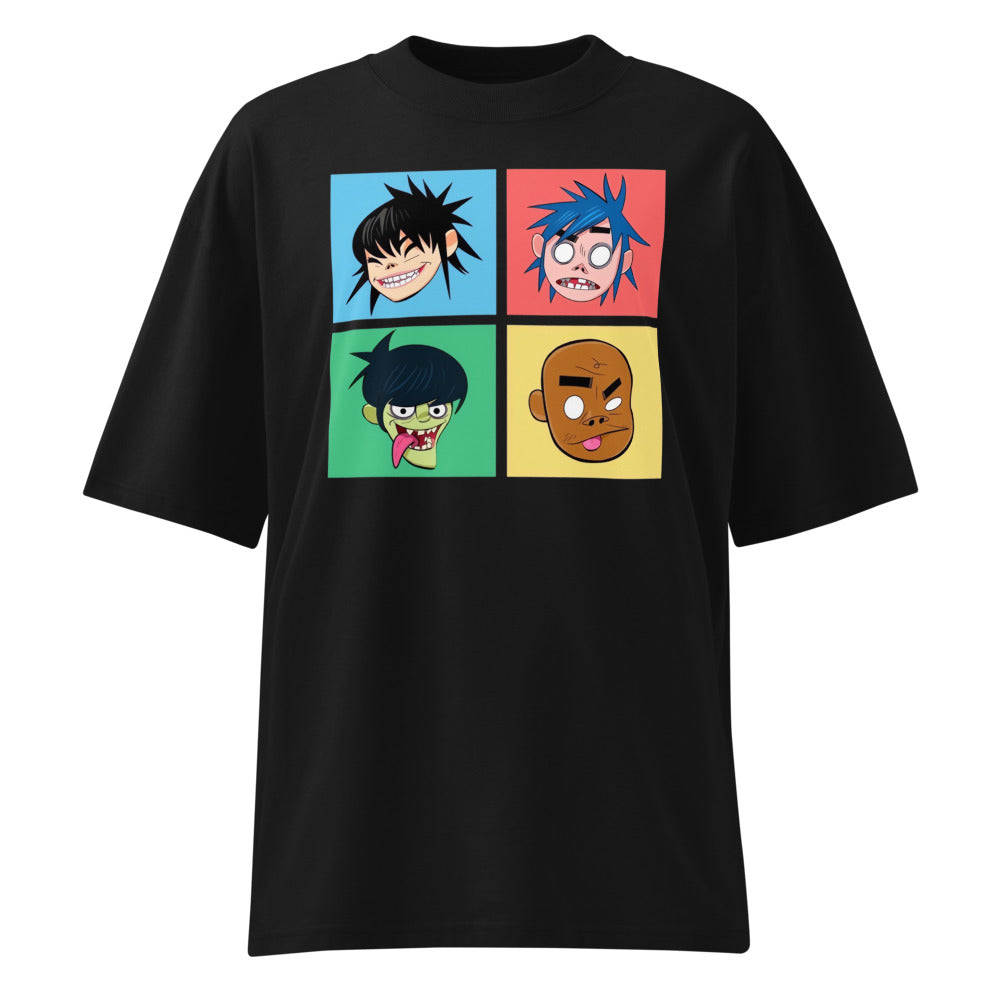 Oversize Gorillaz Pop Art - Frente fantasma