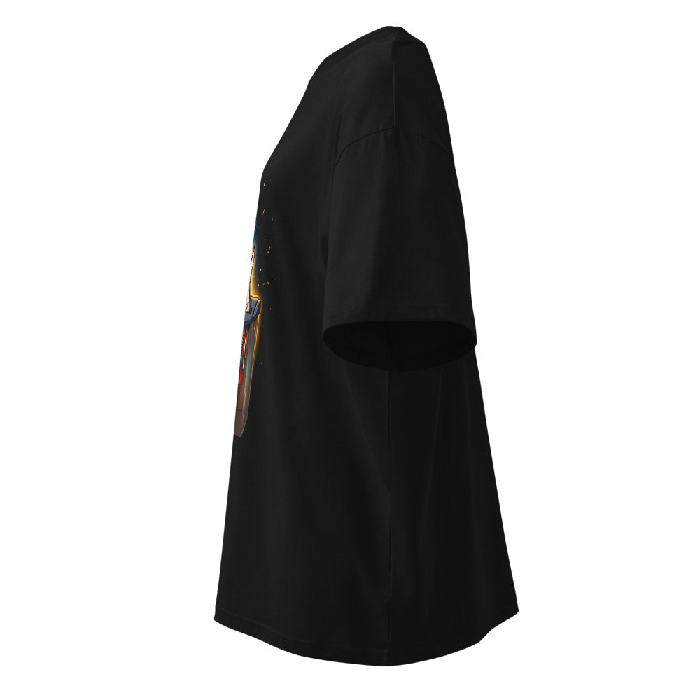 Oversize Guitar Shredder Sunburst Paper Shredder - Lateral fantasma