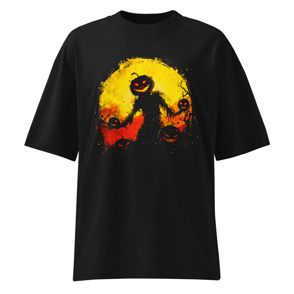 Oversize Halloween Pumpkin Scarecrow Moon - Frente fantasma