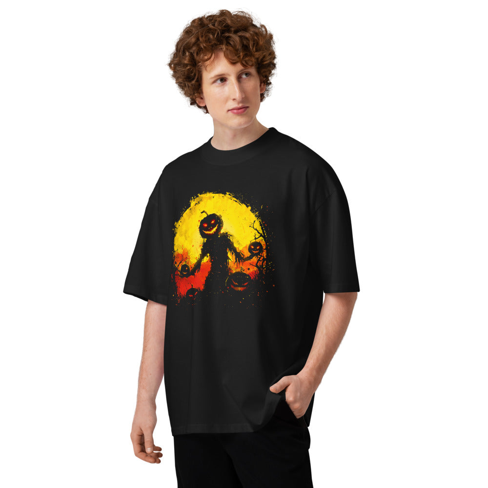 Oversize Halloween Pumpkin Scarecrow Moon - Modelo masculino