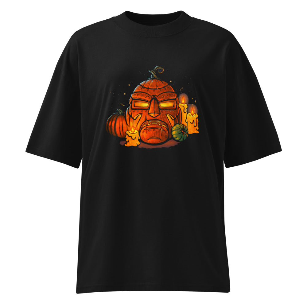 Oversize Iron Mask Jack O Lantern Candles - Frente fantasma