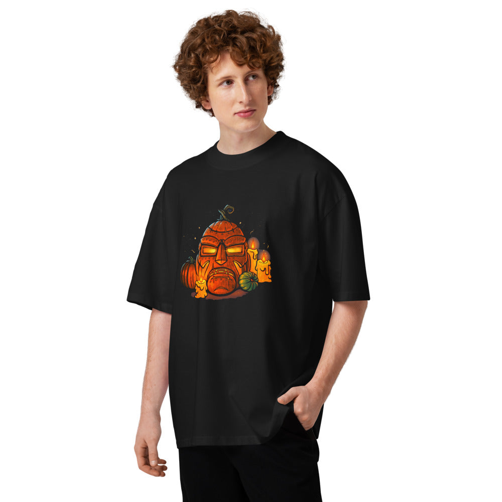 Oversize Iron Mask Jack O Lantern Candles - Modelo masculino