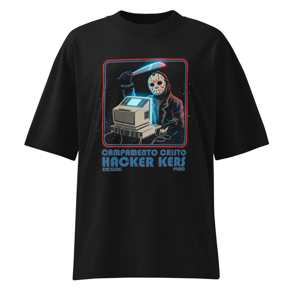 Oversize Jason Campamento Cristal Hackers Desde 1980 - Frente fantasma