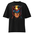 Oversize Judge Dredd Golden Crest Helmet - Frente fantasma