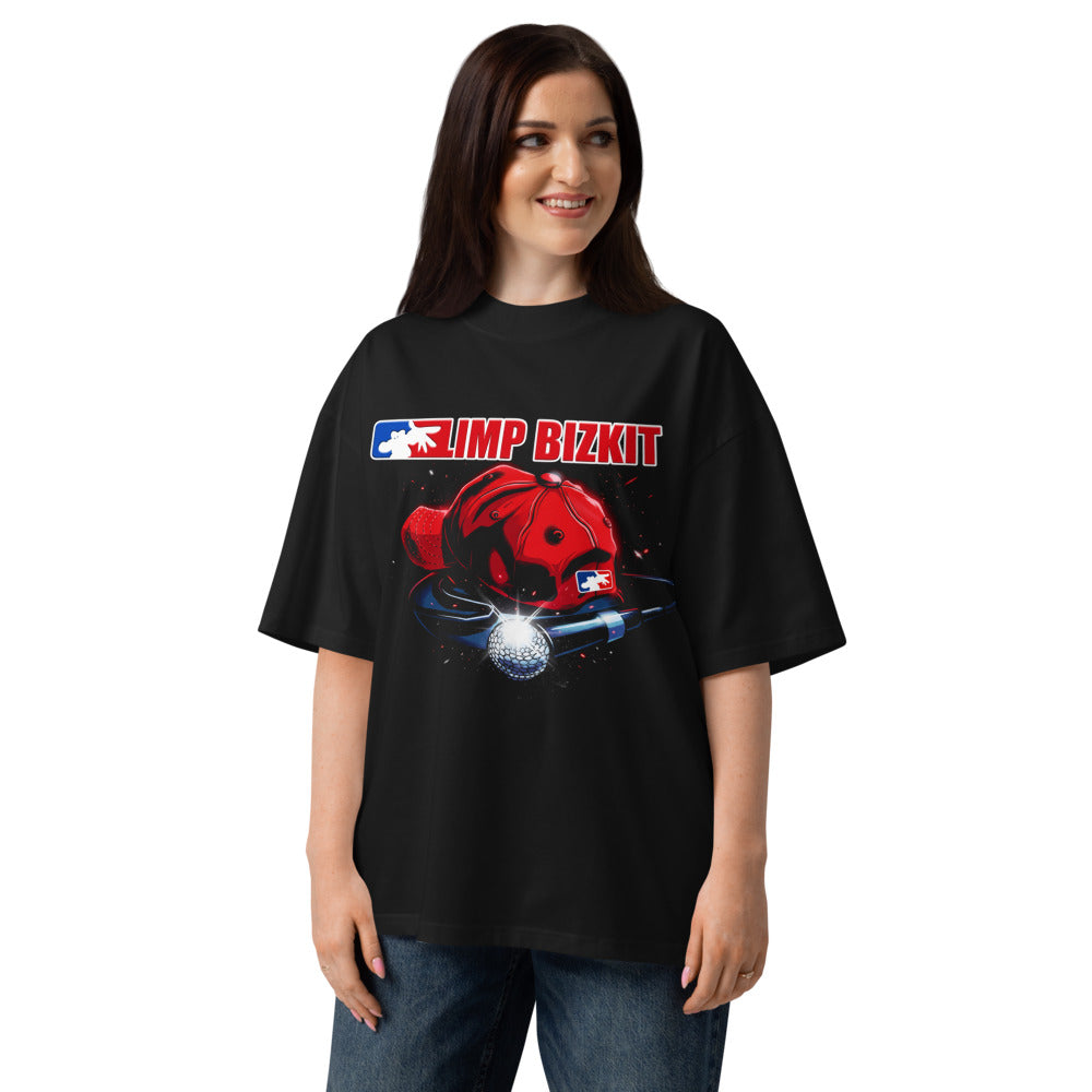 Oversize Limp Bizkit Red Cap Microphone - Modelo femenina