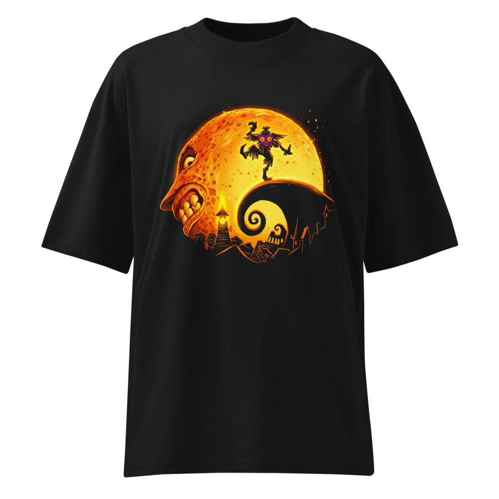 Oversize Majora's Mask Skull Kid Spiral Hill Moon - Frente fantasma