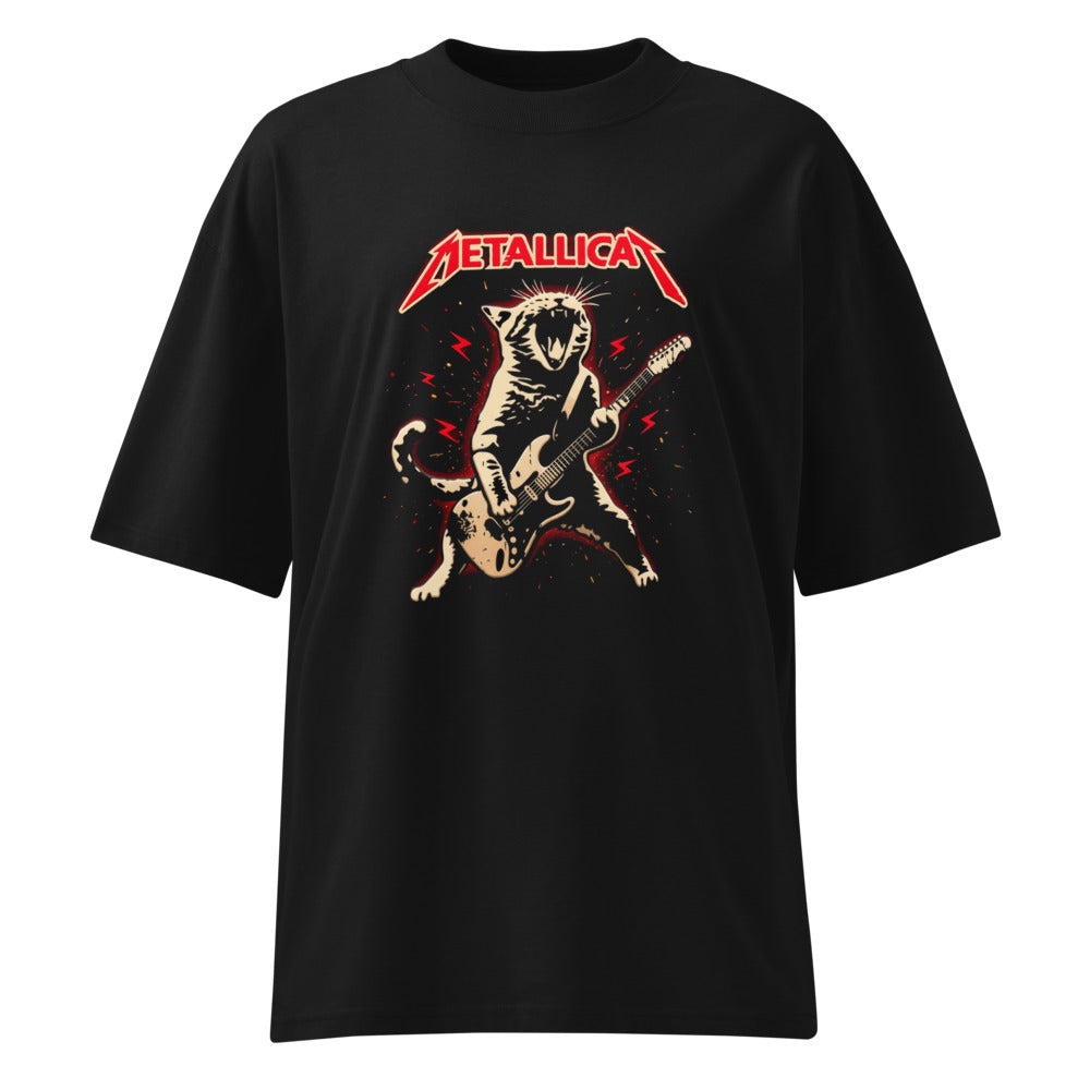 Oversize Metallicat Screaming Cat Electric Guitar - Frente fantasma