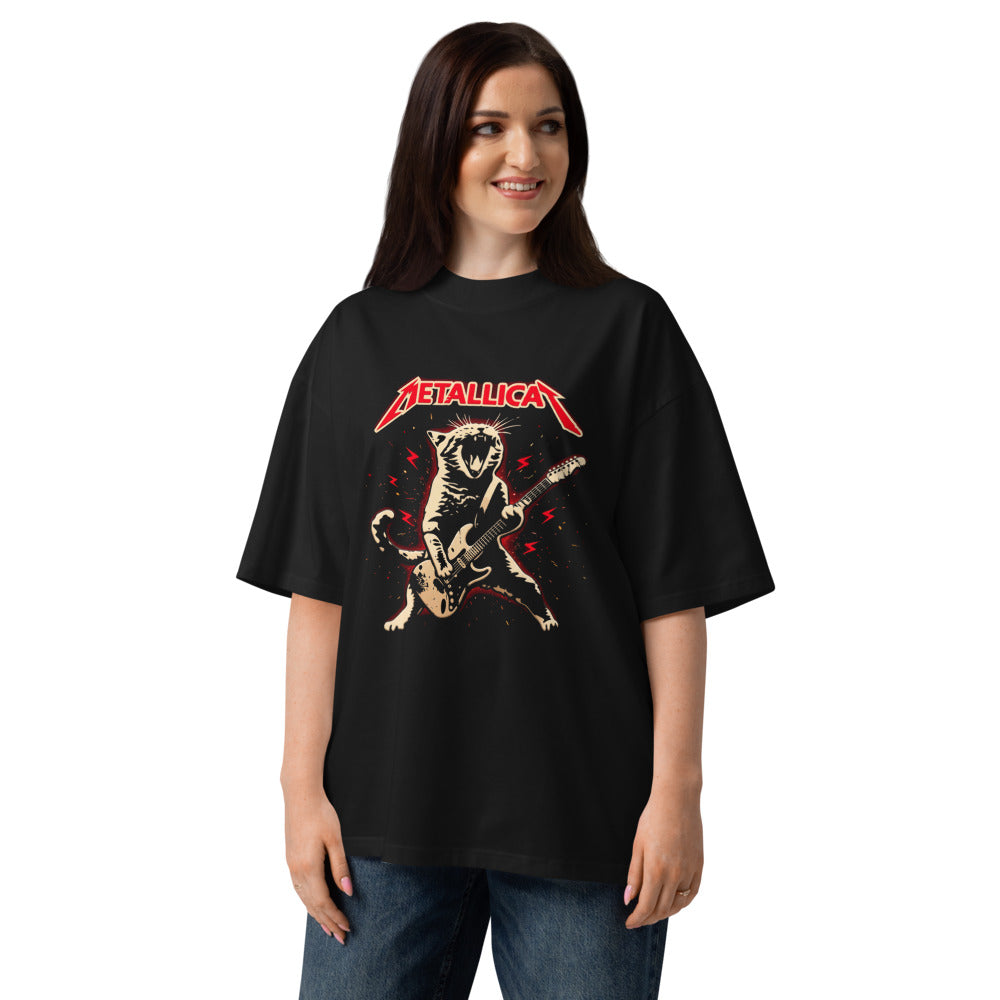 Oversize Metallicat Screaming Cat Electric Guitar - Modelo femenina
