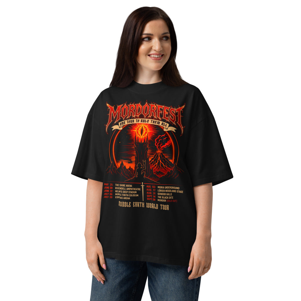 Oversize Mordorfest One Tour To Rule Them All - Modelo femenina
