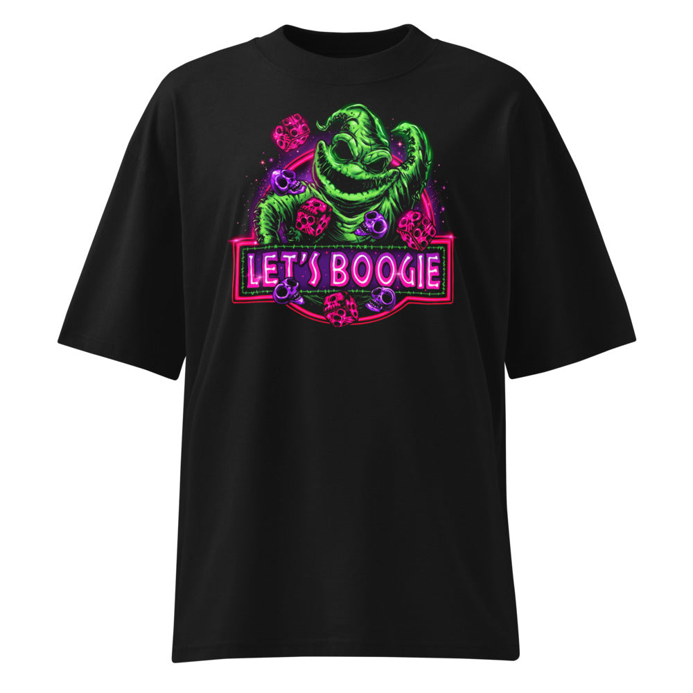 Oversize Oogie Boogie Lets Boogie Neon Dice - Frente fantasma